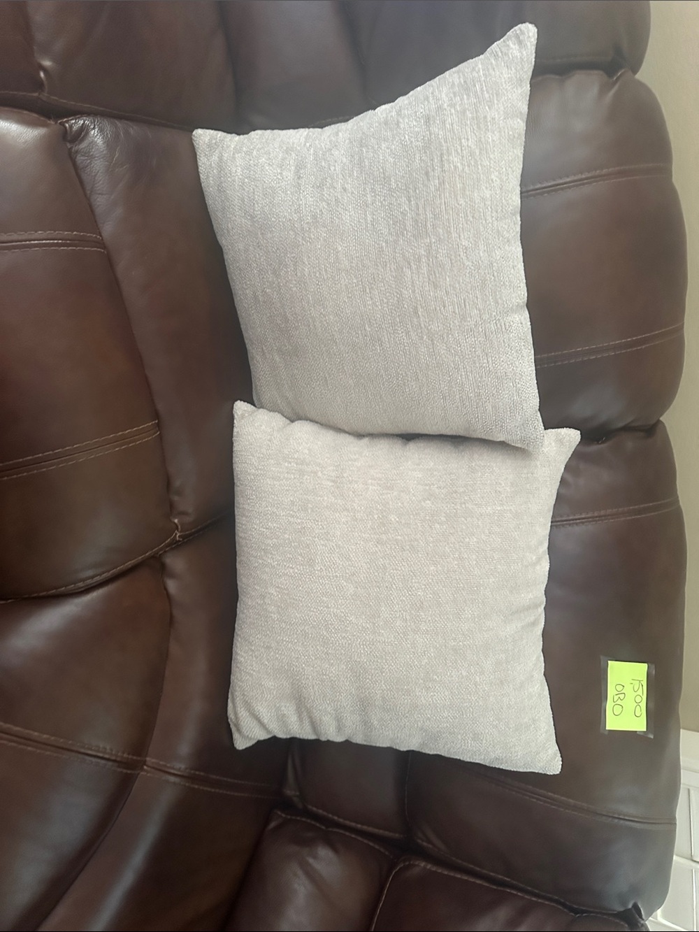 Neutral Light Gray Throw Pillow - Home Accents